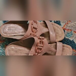 Donald Pliner Blush Sandals with Copper Accents